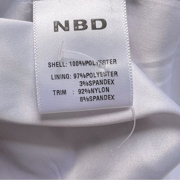 Revolve NBD White Ruffle Blouse Maraschino Top in Cherry Dot NWOT S - Picture 13 of 15